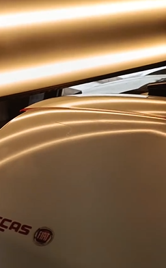 Antes do reparo de amassado em Tampa Fiat 500 em Caxias do Sul